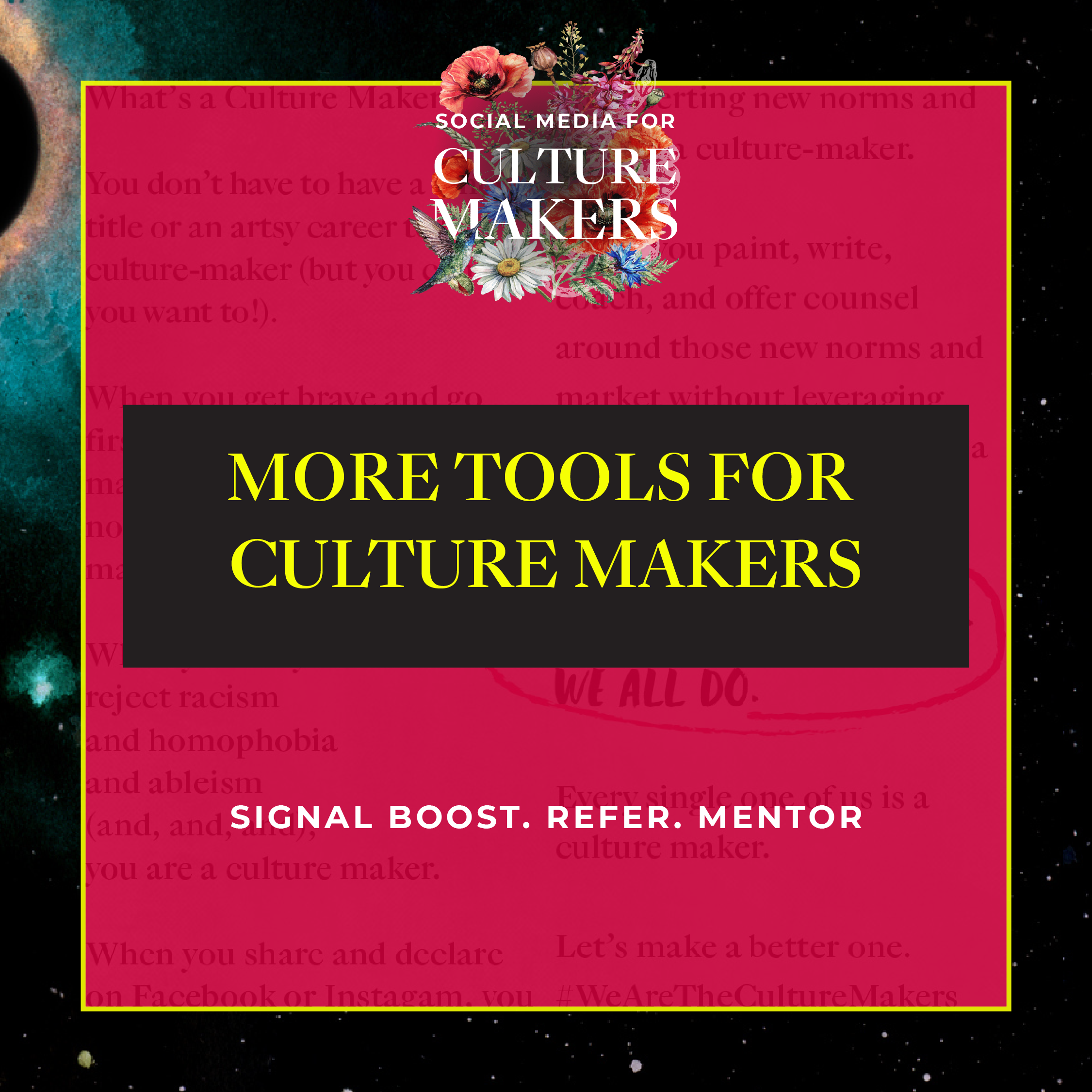more tools for culture makers signal boost