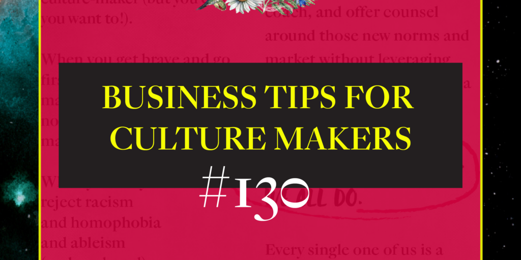 business tips for culture makers 130 read outside your niche